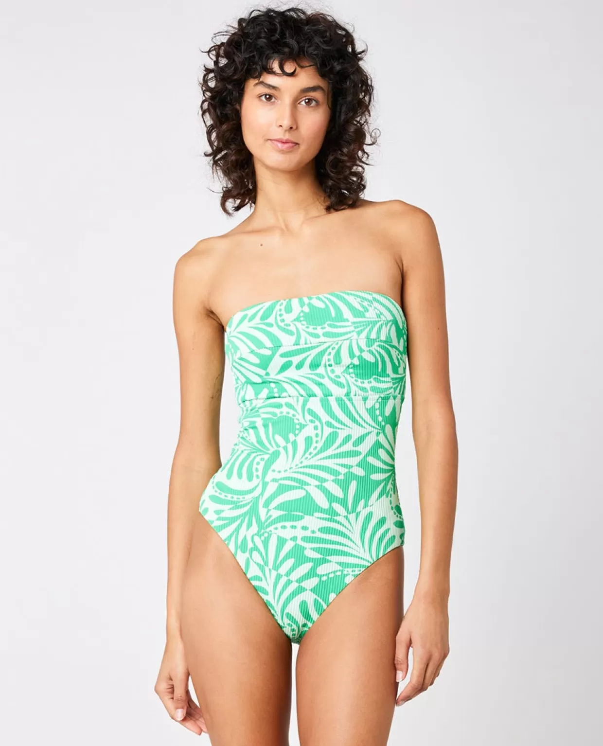 Online Afterglow Floral Bandeau One Piece Women One Pieces & Sets