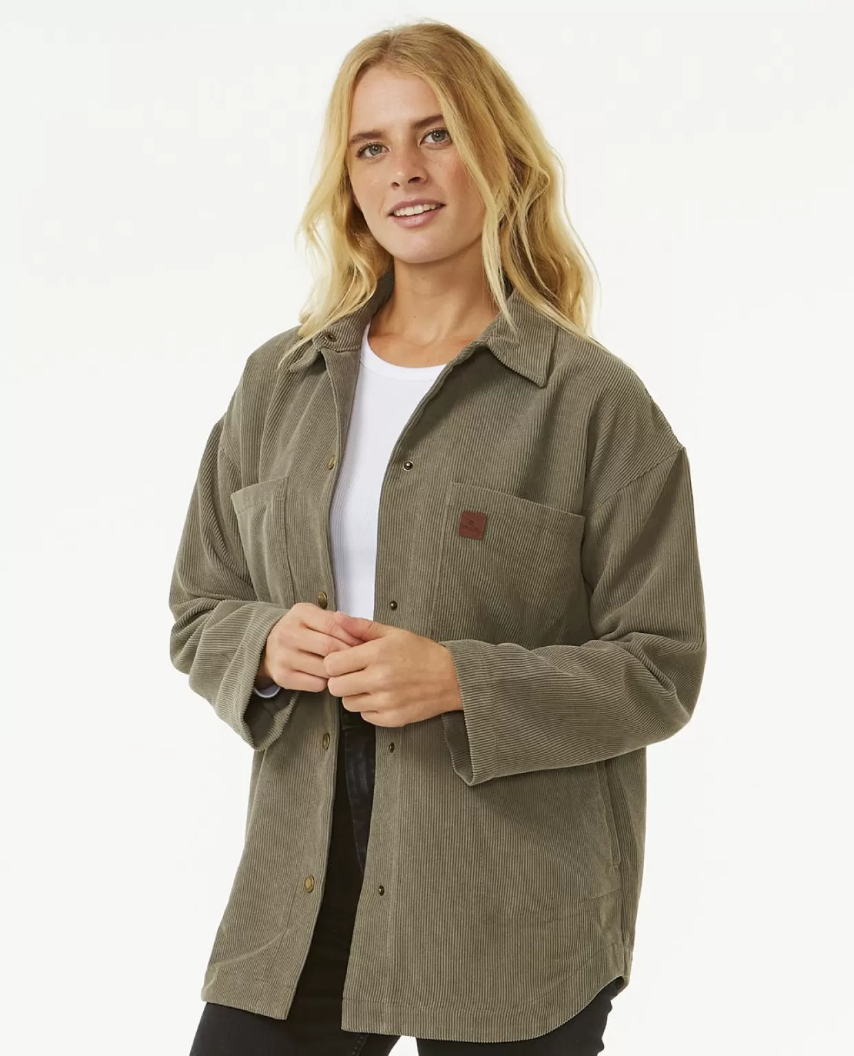 Discount Anti-Series Cord Shacket Women Jackets