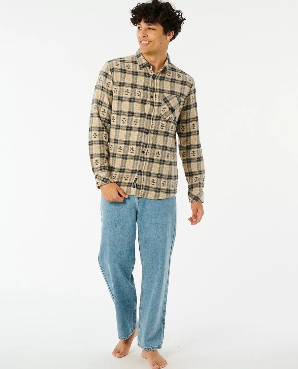 Cheap Archive Flannel Long Sleeve Shirt Shirts & Polos