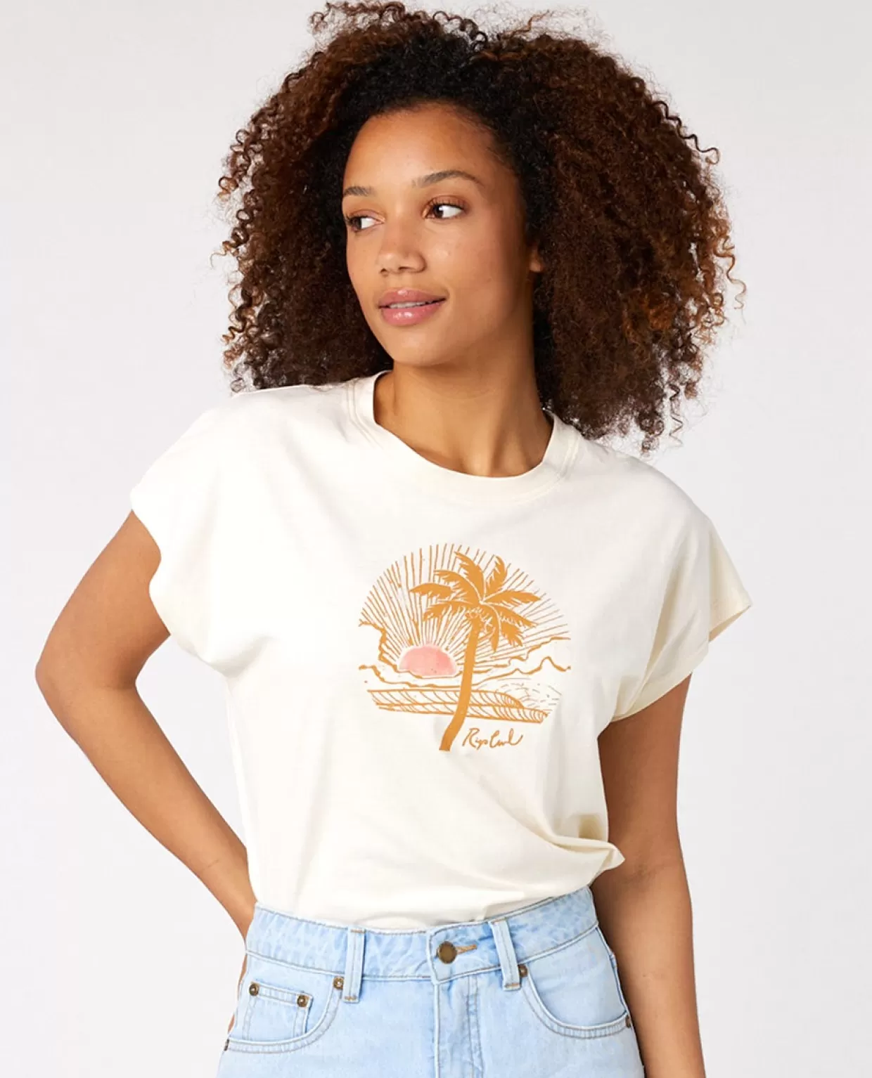 Cheap Bella Palm Tee Women Tees & Tanks