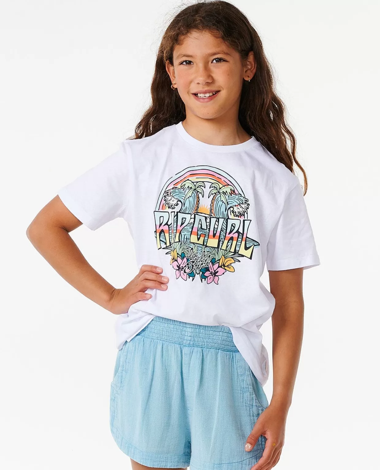 Hot Block Party Short Sleeve Tee Girl Kids Tops & Tees | Block Party