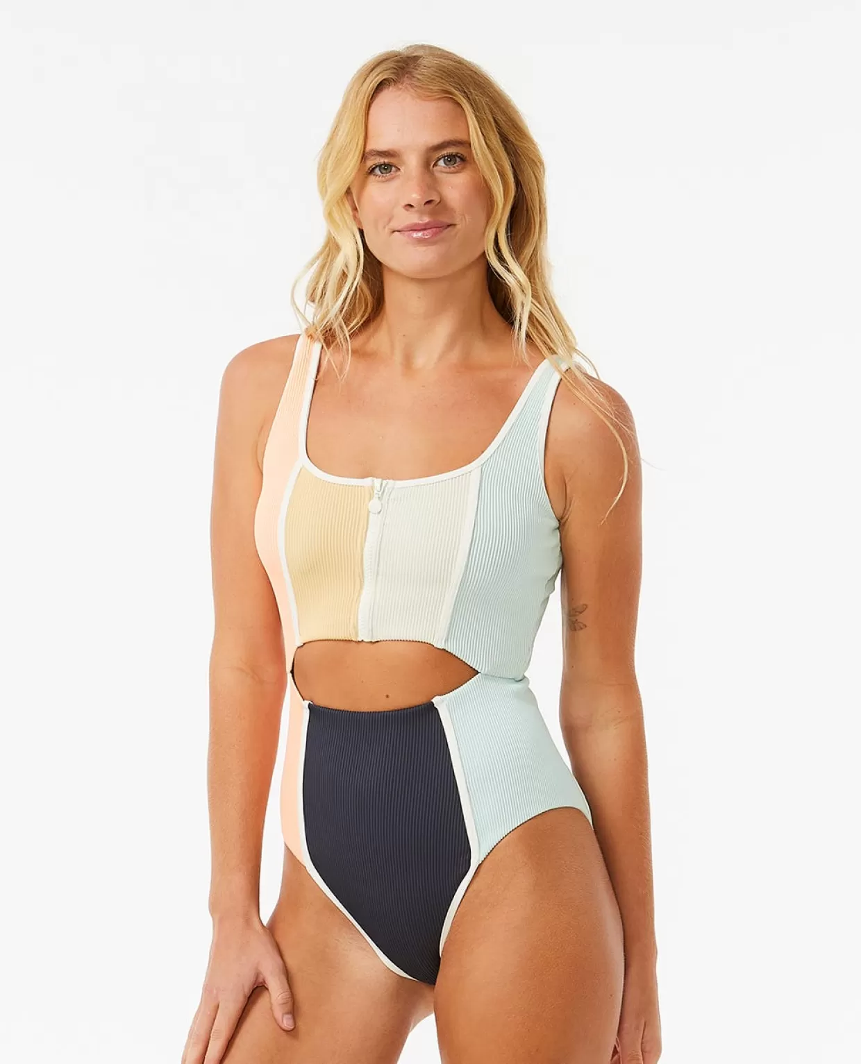 New Block Party Splice One Piece Women Surf Suits | Block Party