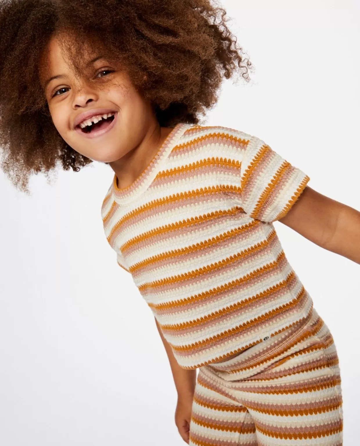 Store Bobbi Stripe Tee Mini Girl Kids Tops & Tees