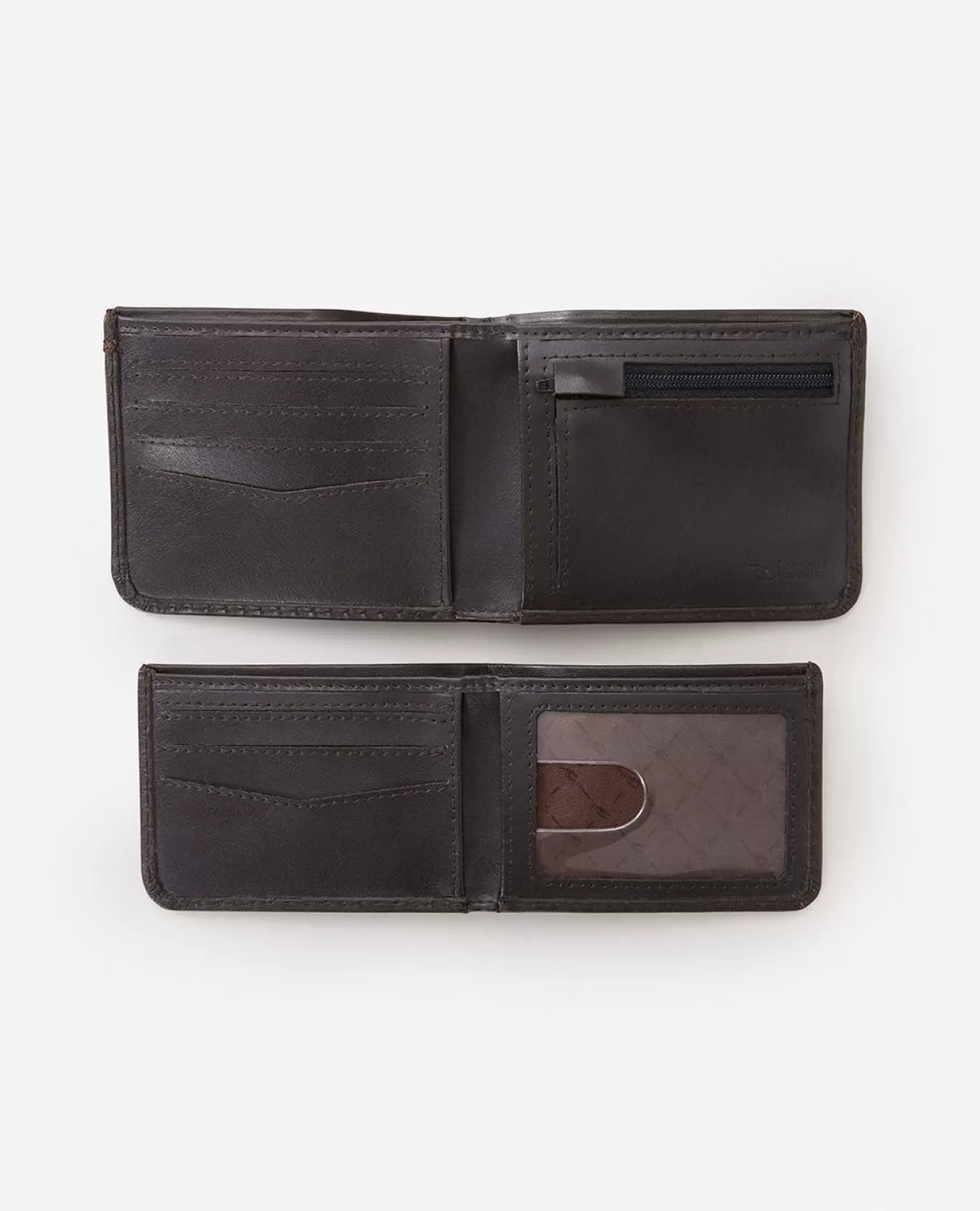 Outlet Brand Stripe RFID 2 In 1 Wallets