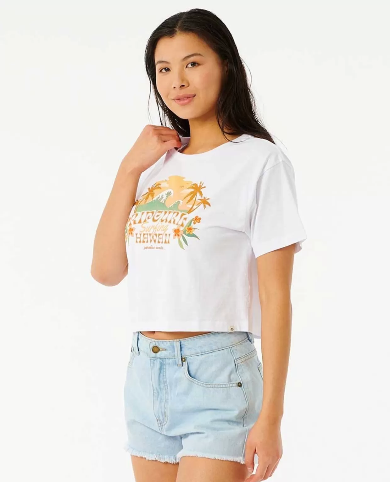 Cheap Brazilian Soul Crop Tee Women Tees & Tanks