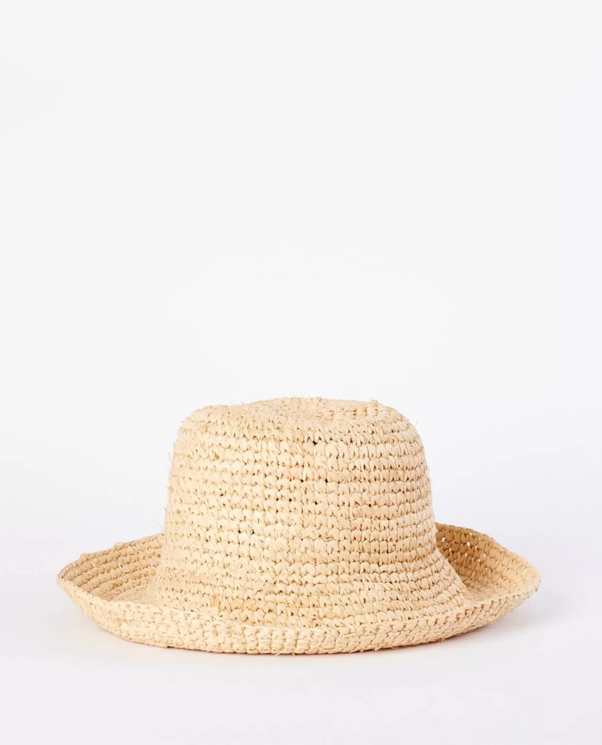 New Crochet Straw Bucket Hat Women Hats & Beanies