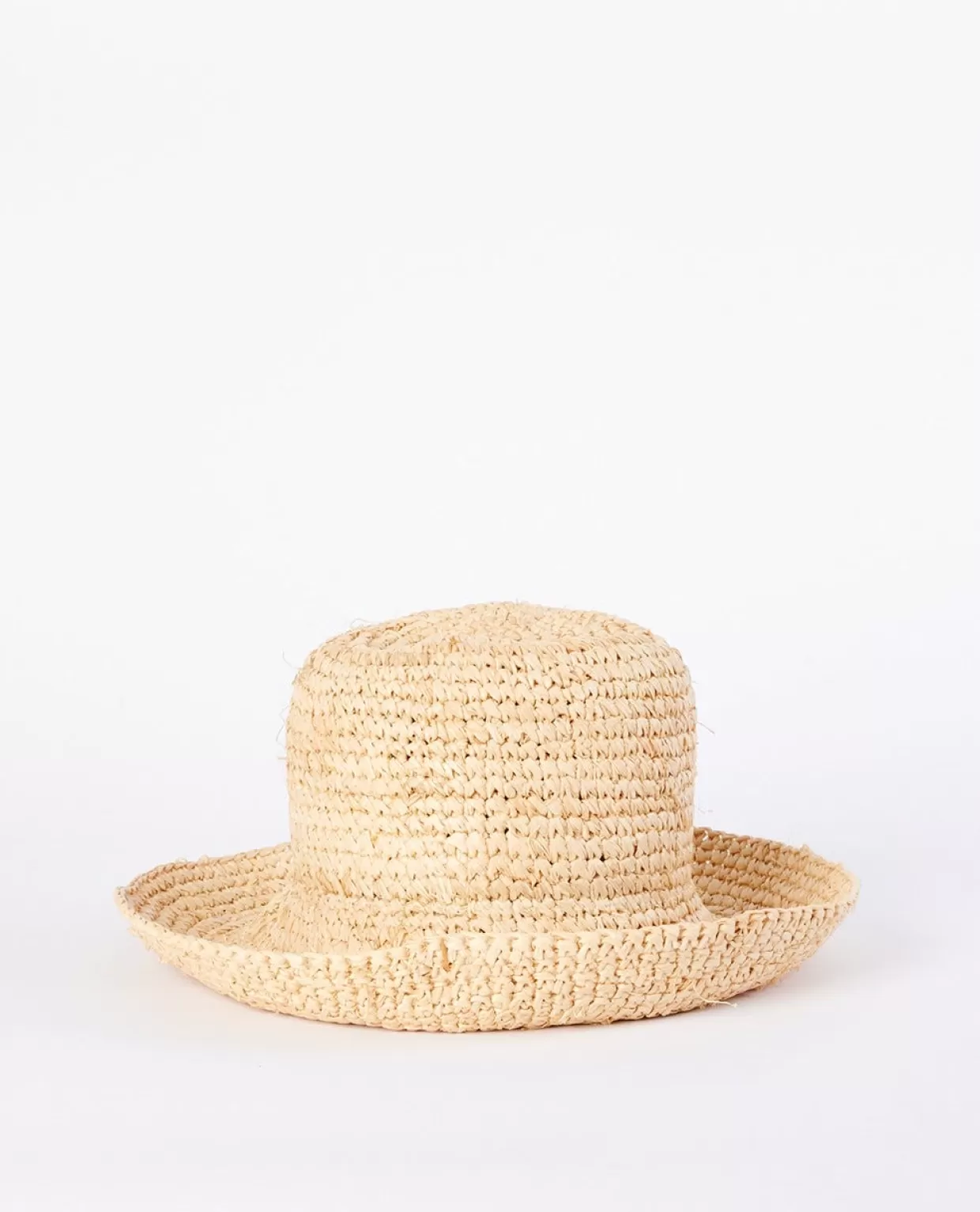 New Crochet Straw Bucket Hat Women Hats & Beanies