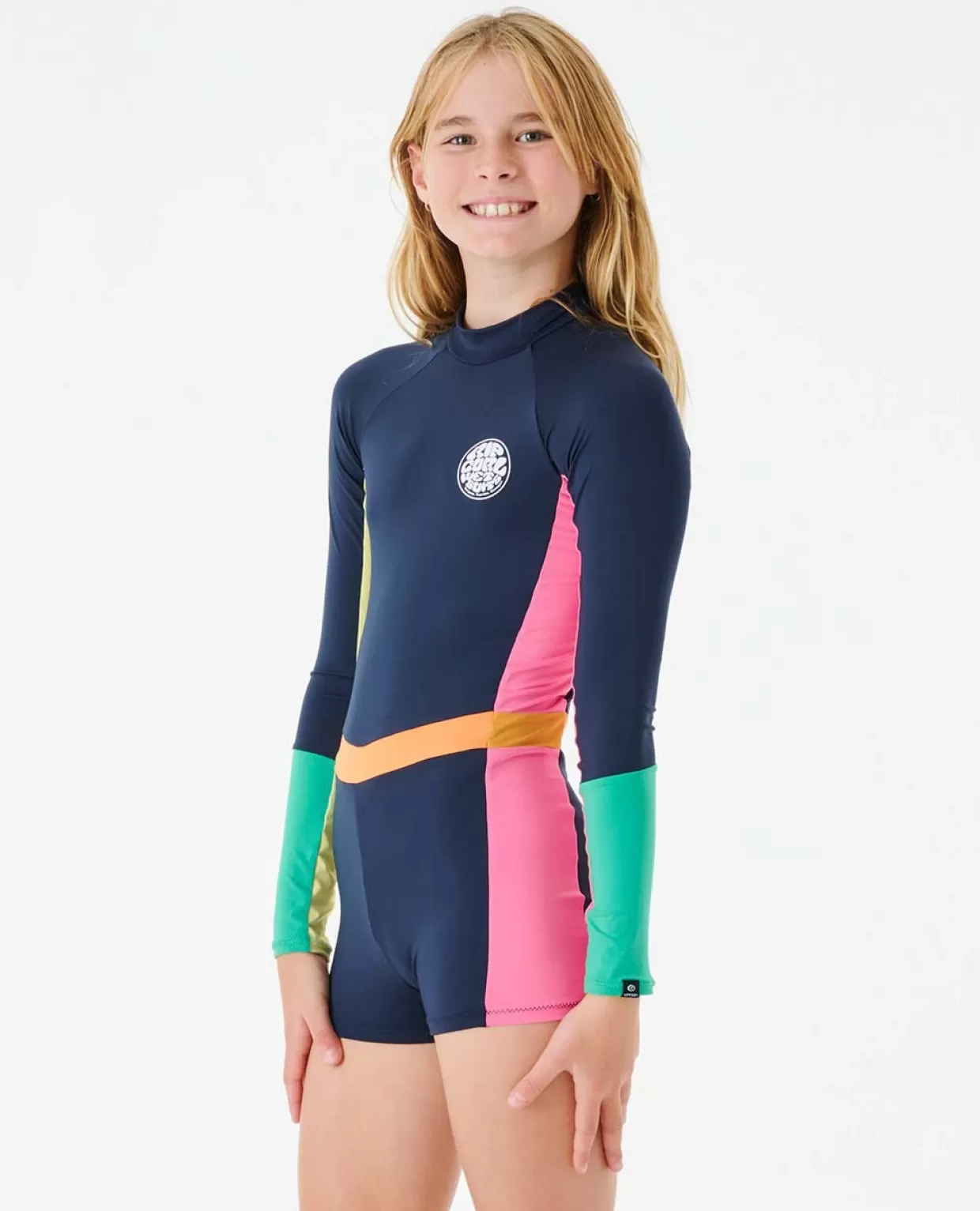 New Day Break Long Sleeve One Piece Girl Kids Rash Vests & Jackets