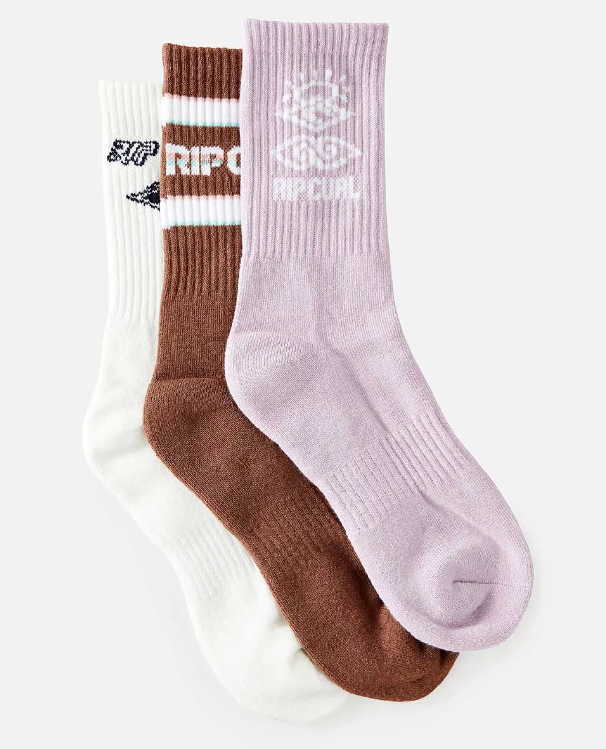 Shop Icons Of Surf 3 Pack Socks Women Accessories