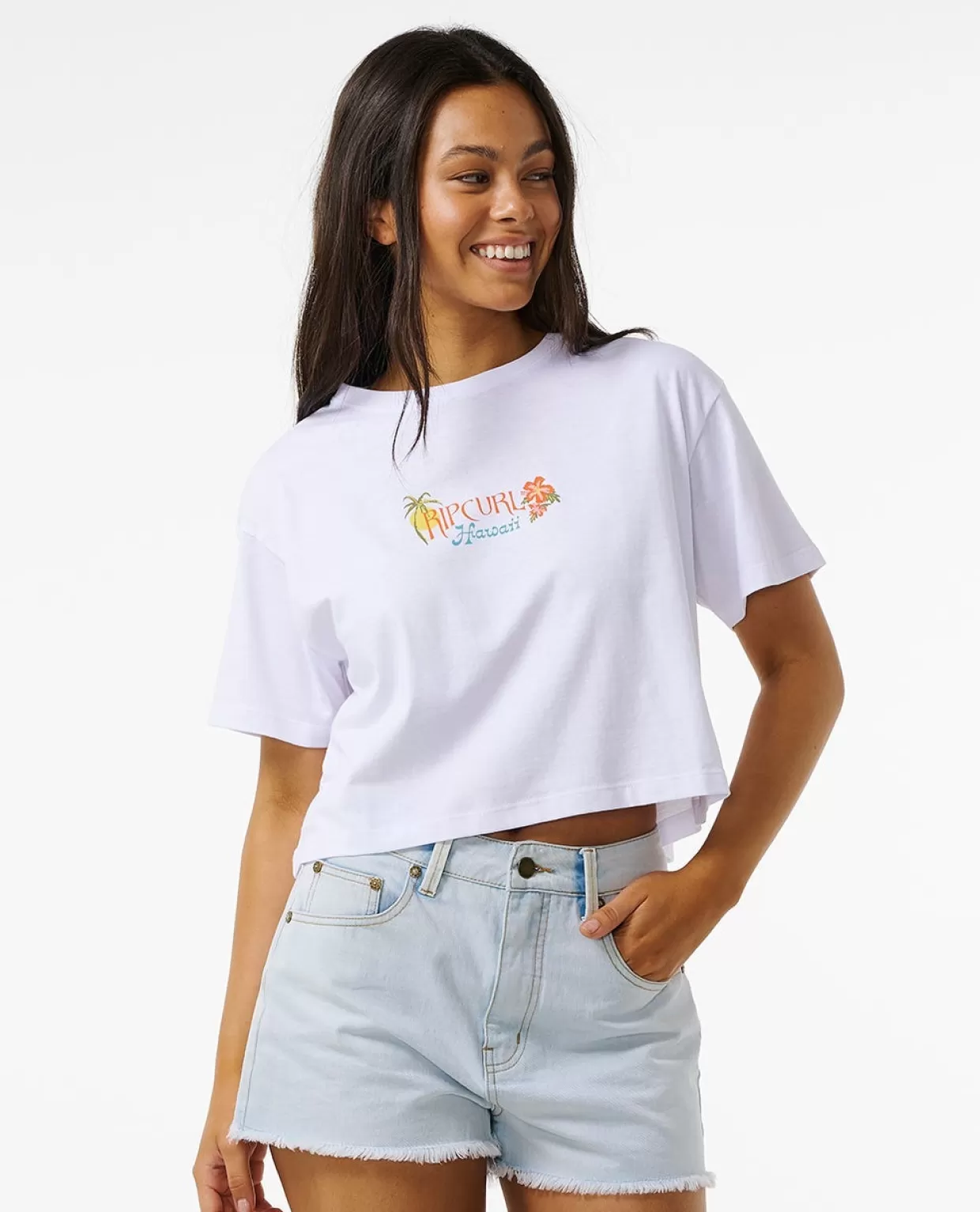 Cheap Island Crop Tee Women Tees & Tanks