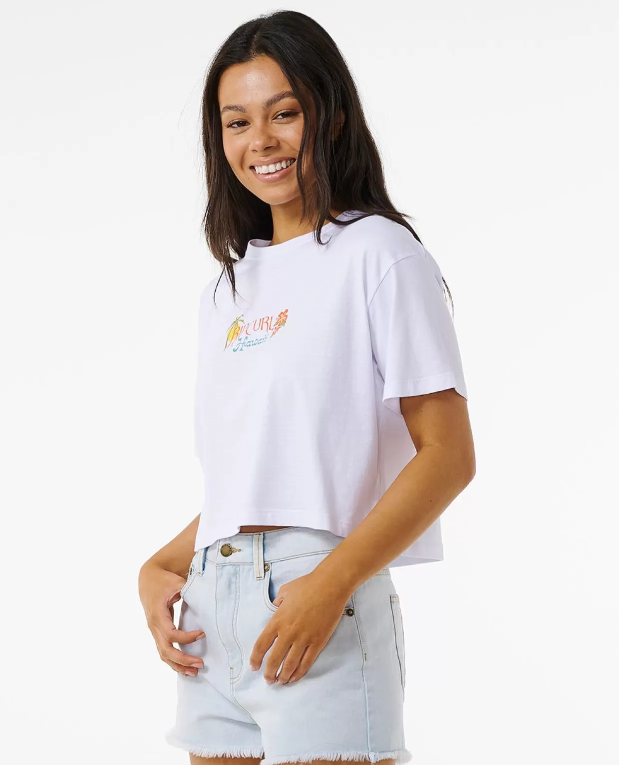 Cheap Island Crop Tee Women Tees & Tanks