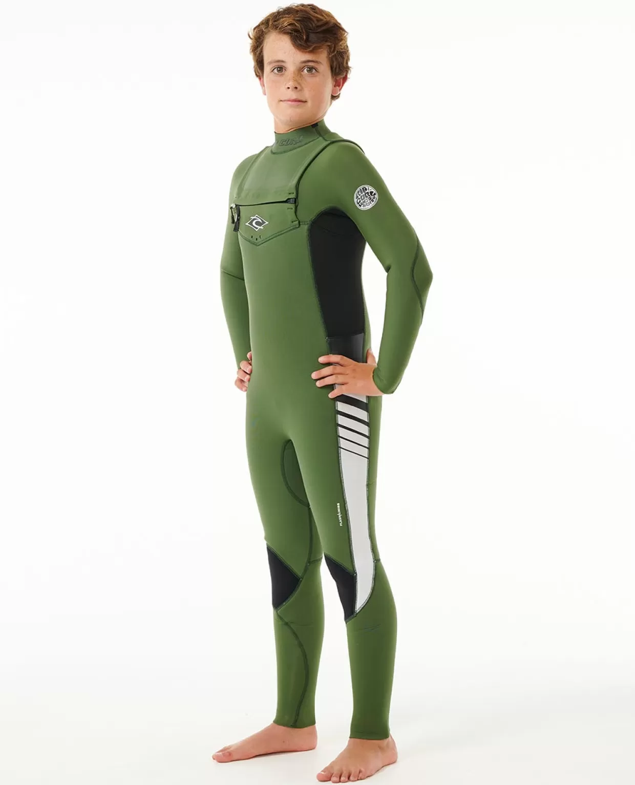 Hot Junior Dawn Patrol 5/3 Chest Zip Wetsuit Kids/BOY Steamers