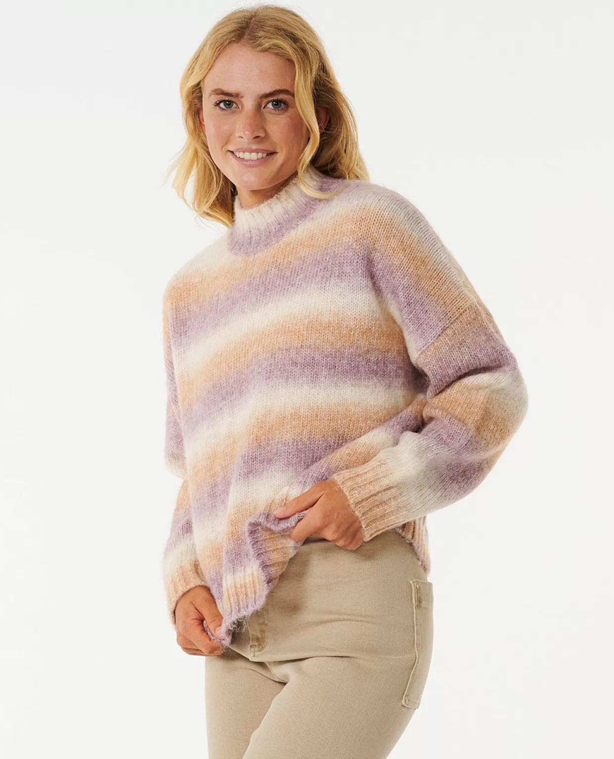 Best Sale La Isla Knit Crew Fleece Women Knitwear