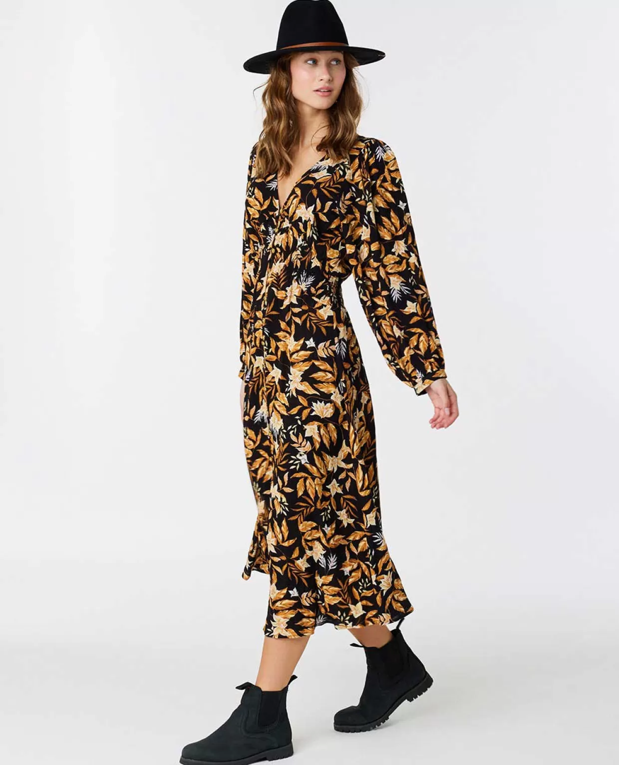 Online La Isla Long Sleeve Midi Dress Women Dresses & Rompers