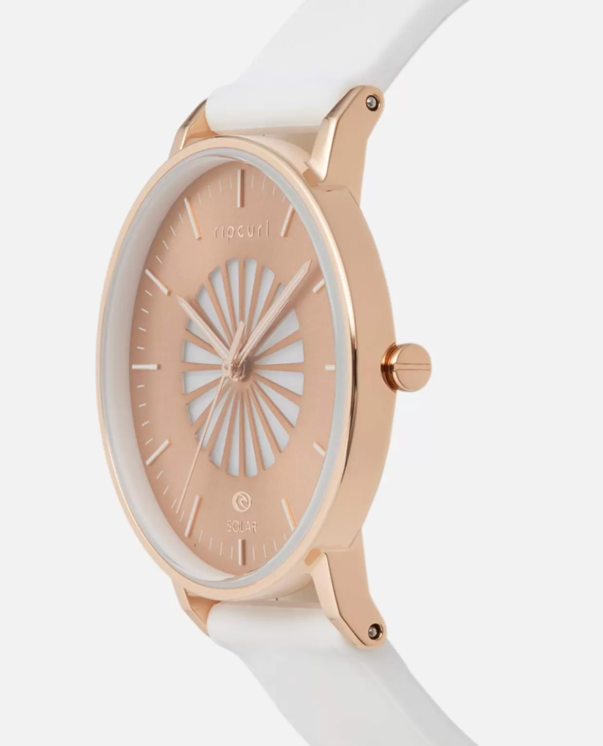 Online Latch Solar Silicone Rose Gold Watch Women WATCHES