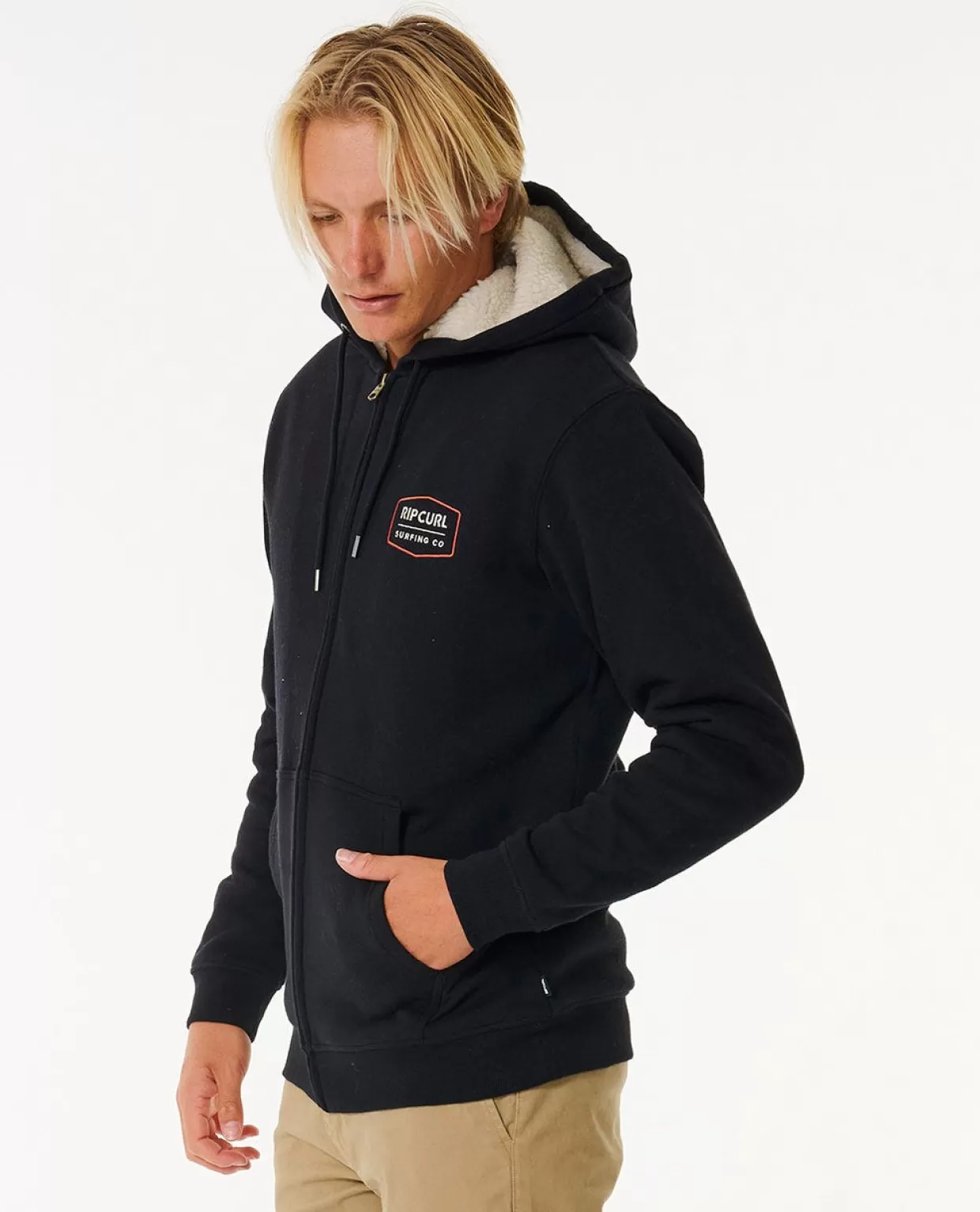 Cheap Marking Lined Zip Hood Fleece Hoodies & Jumpers