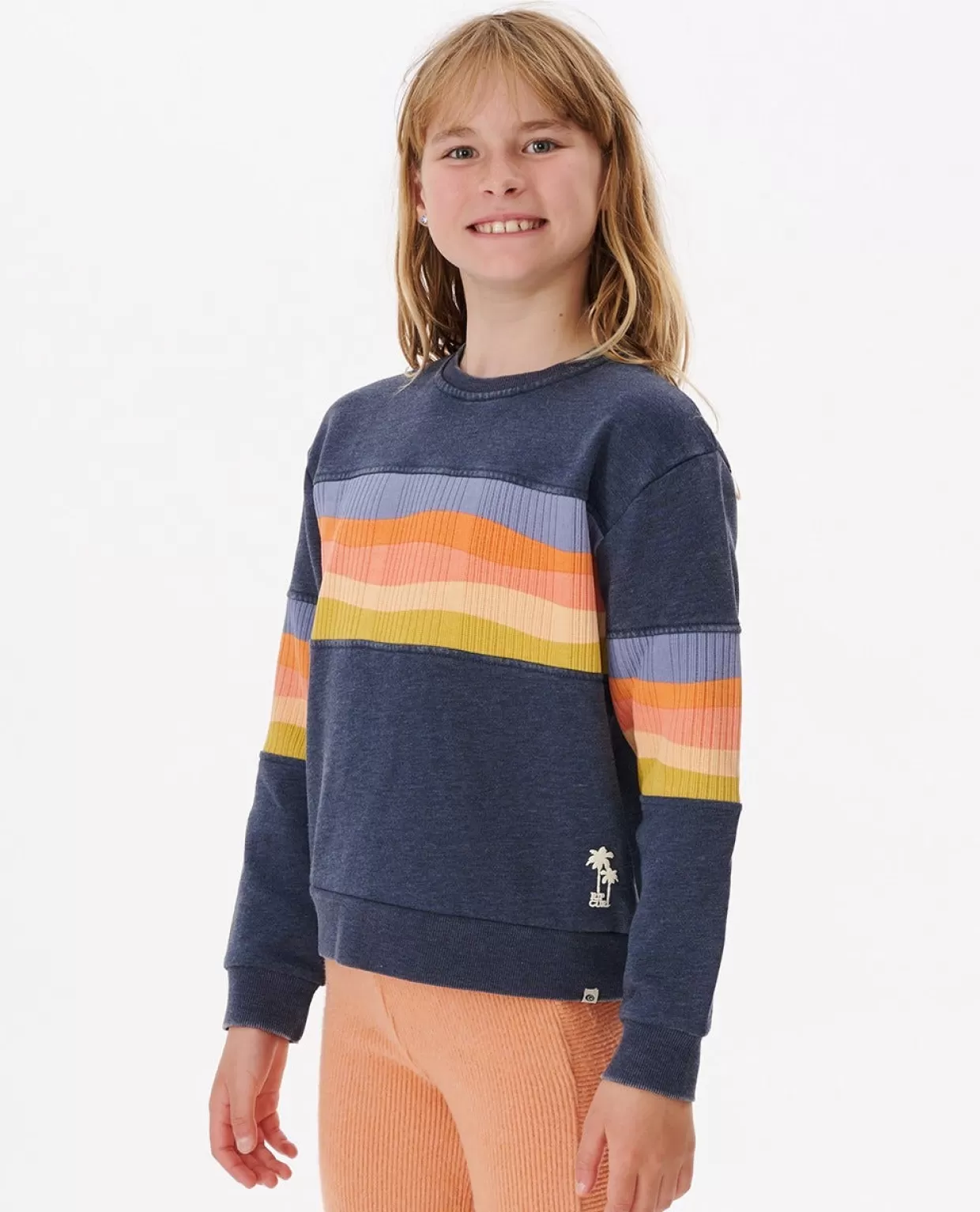 Cheap Melting Waves Crew Girl Kids Hoodies & Jumpers