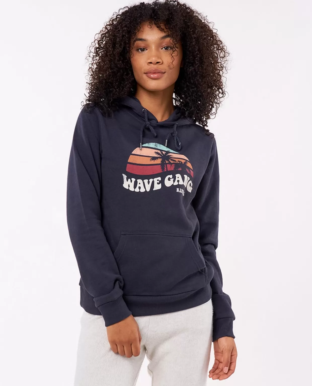 Shop Melting Waves Hood Fleece Women Hoodies & Jumpers