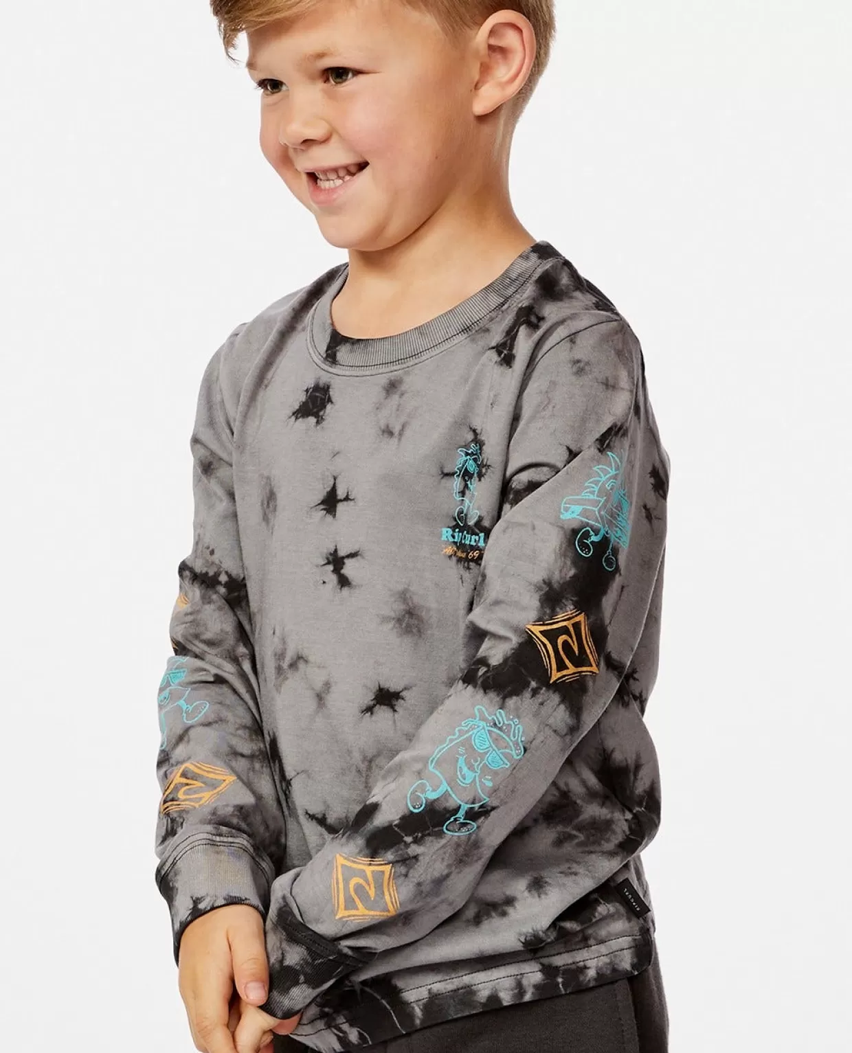 Store Micro Waves Long Sleeve Tee Grom Kids/BOY Tops & Tees