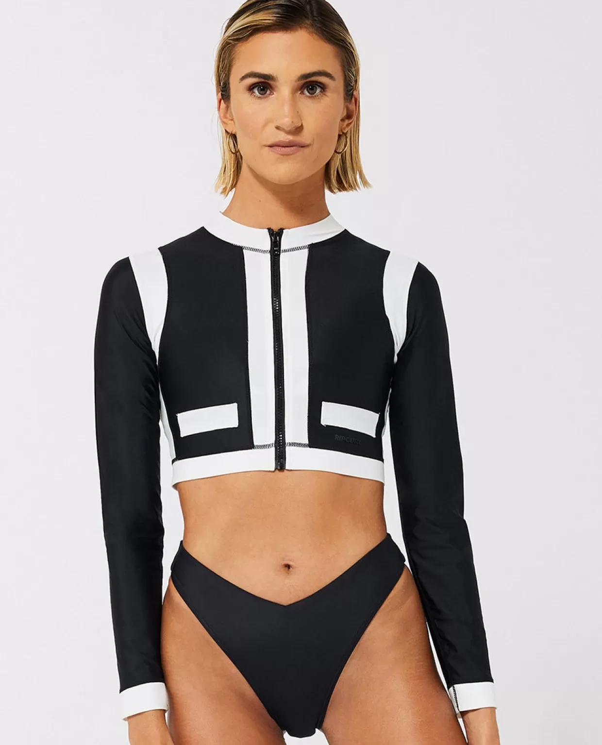 Sale Mirage Coco Long Sleeve Crop Top Zipped Women Bikini Tops