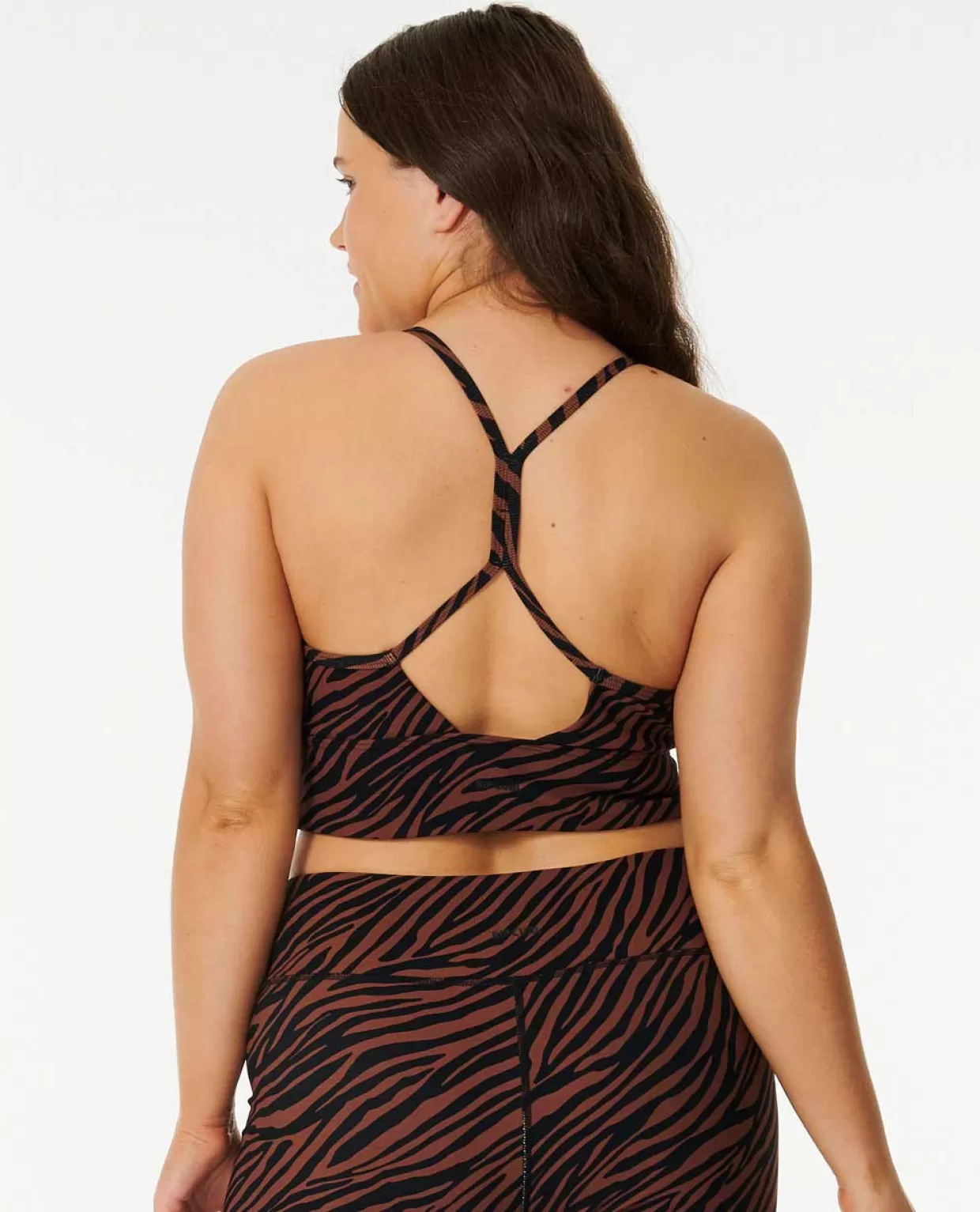 New Mirage Sun Tribe Rib Crop Straps Tee Women Tees & Tanks | Activewear