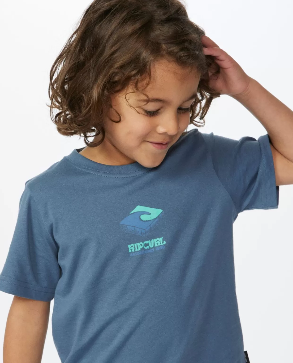 Hot Mystic Waves Logo Short Sleeve Tee Boy Kids/BOY Tops & Tees