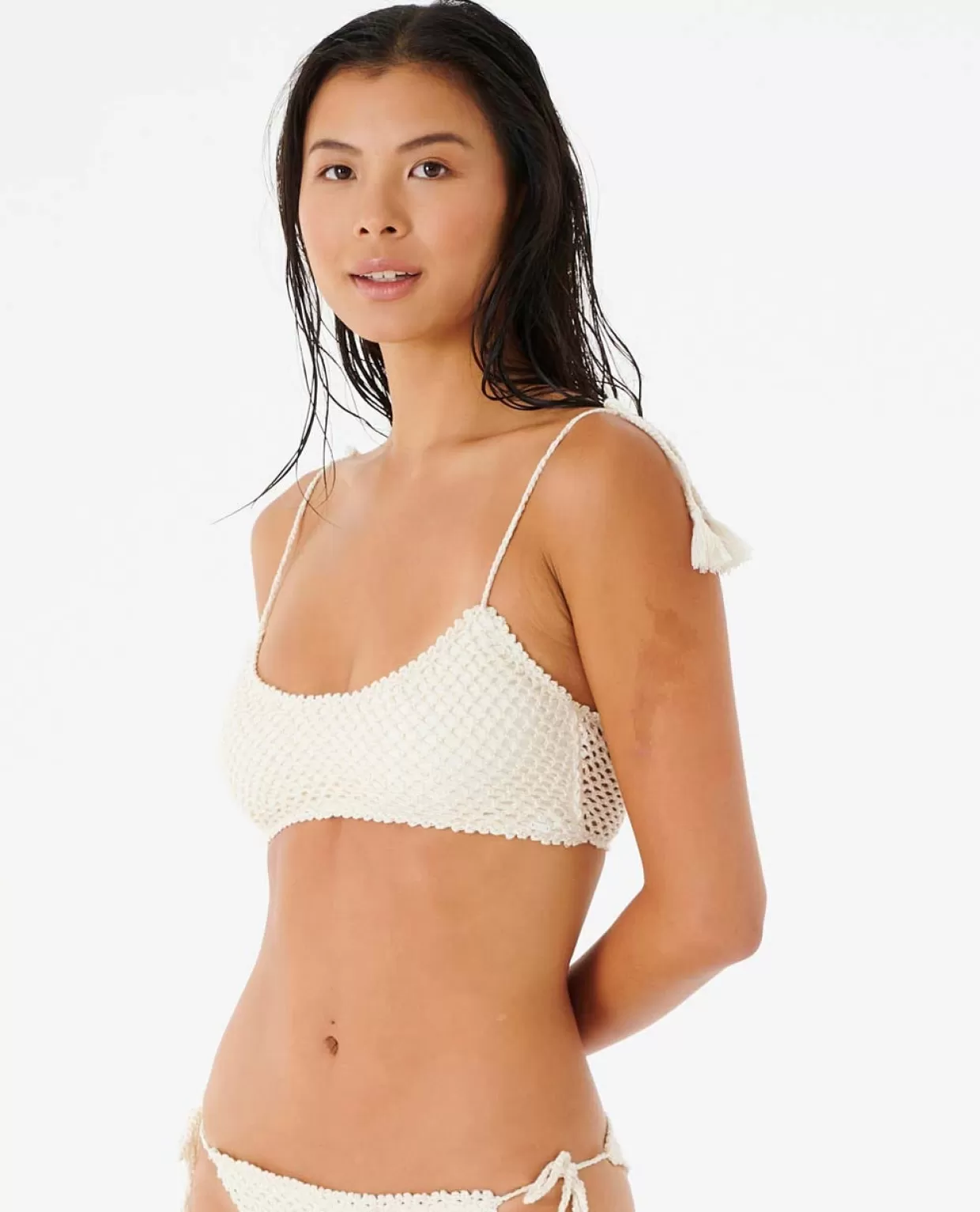 Best Oceans Together Crochet Crop Bikini Top Women Bikini Tops