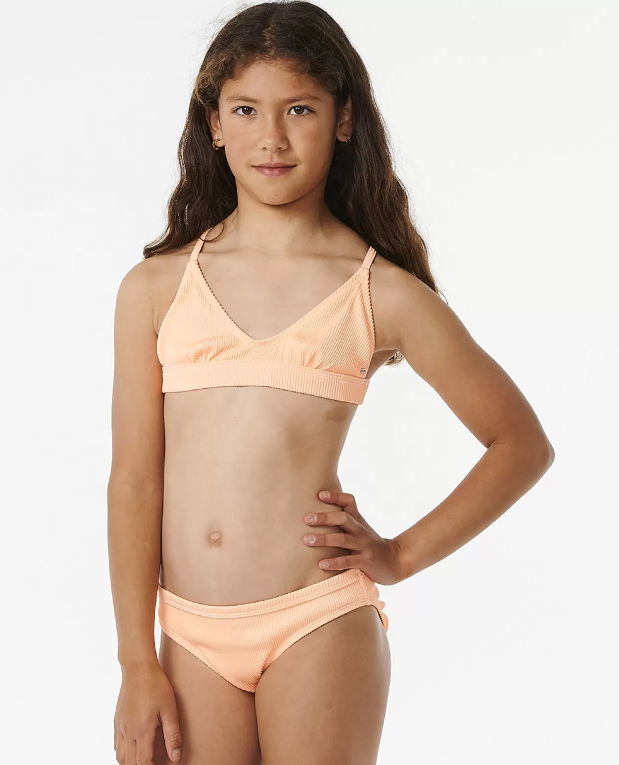 Cheap Peachy Bikini Girl Kids Swimwear