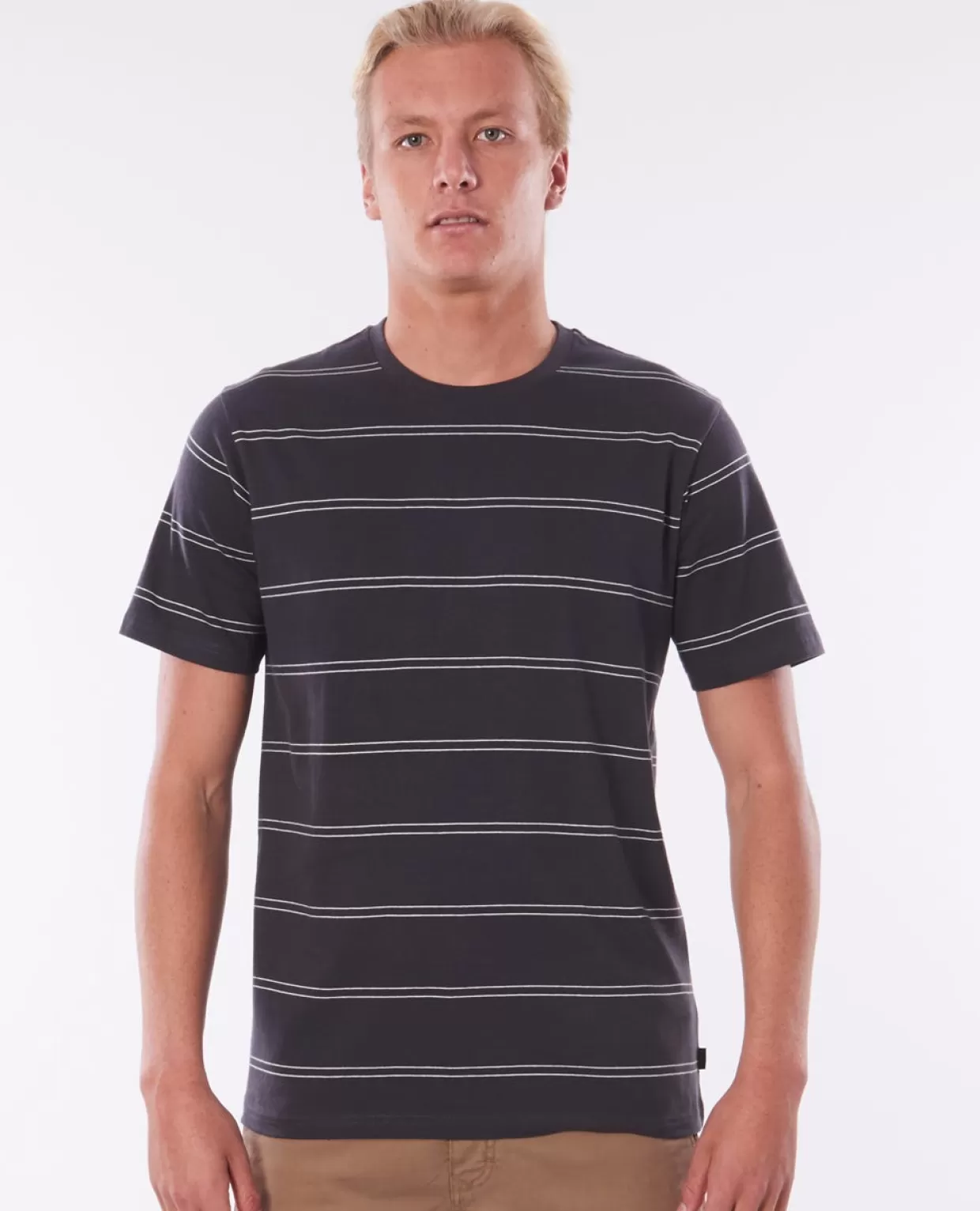 Hot Plain Stripe Tee Tees & Tanks