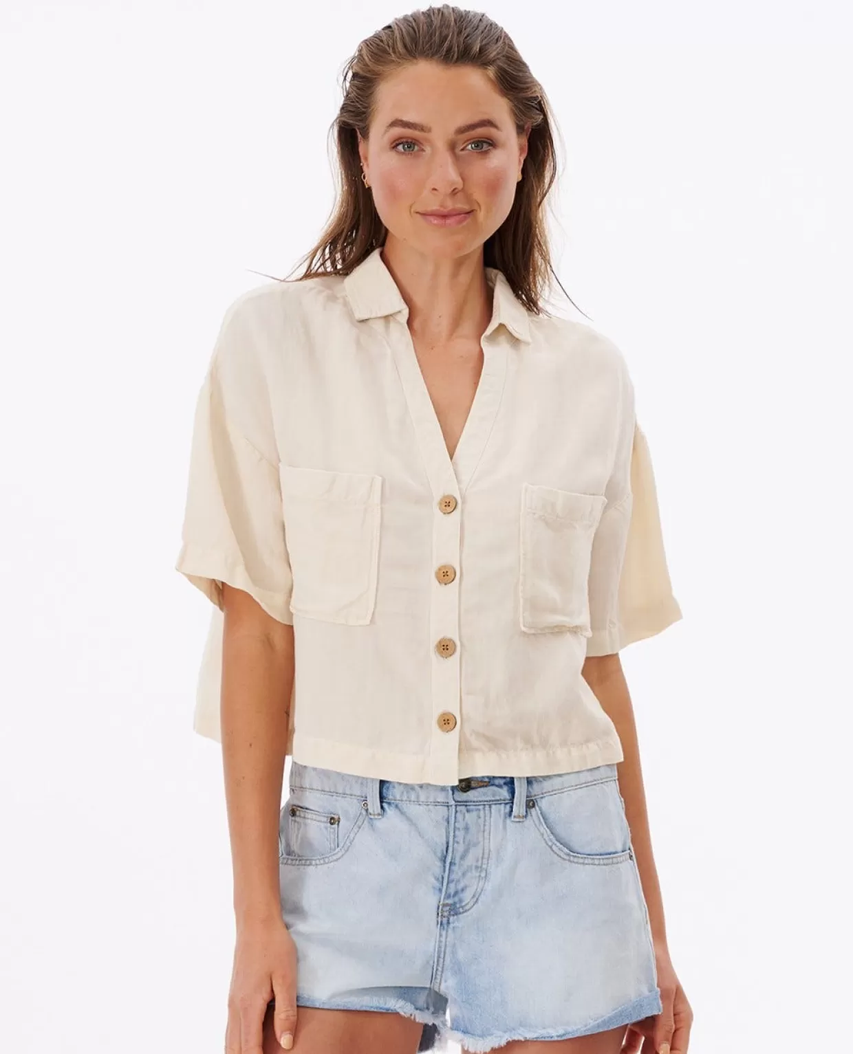 Shop Premium Linen Shirt Women Shirts & Tops