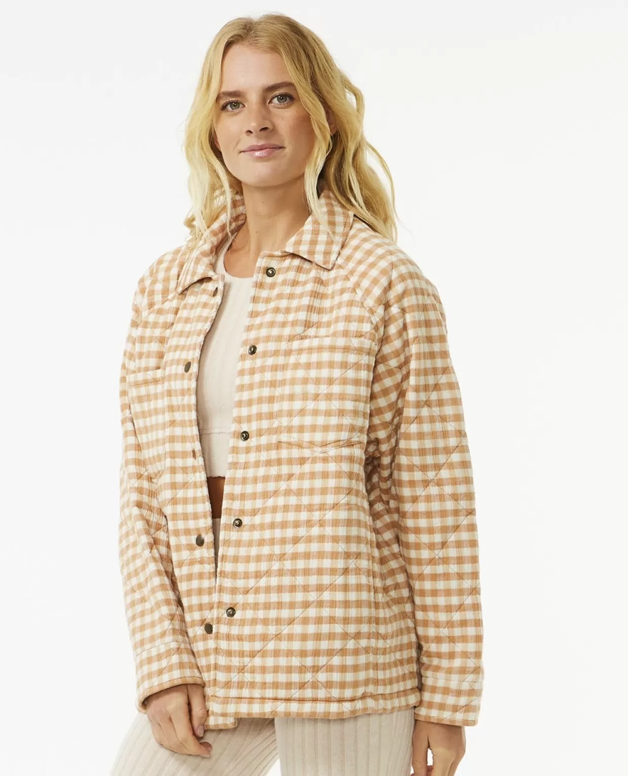 Best Premium Quilted Check Jacket Women Jackets