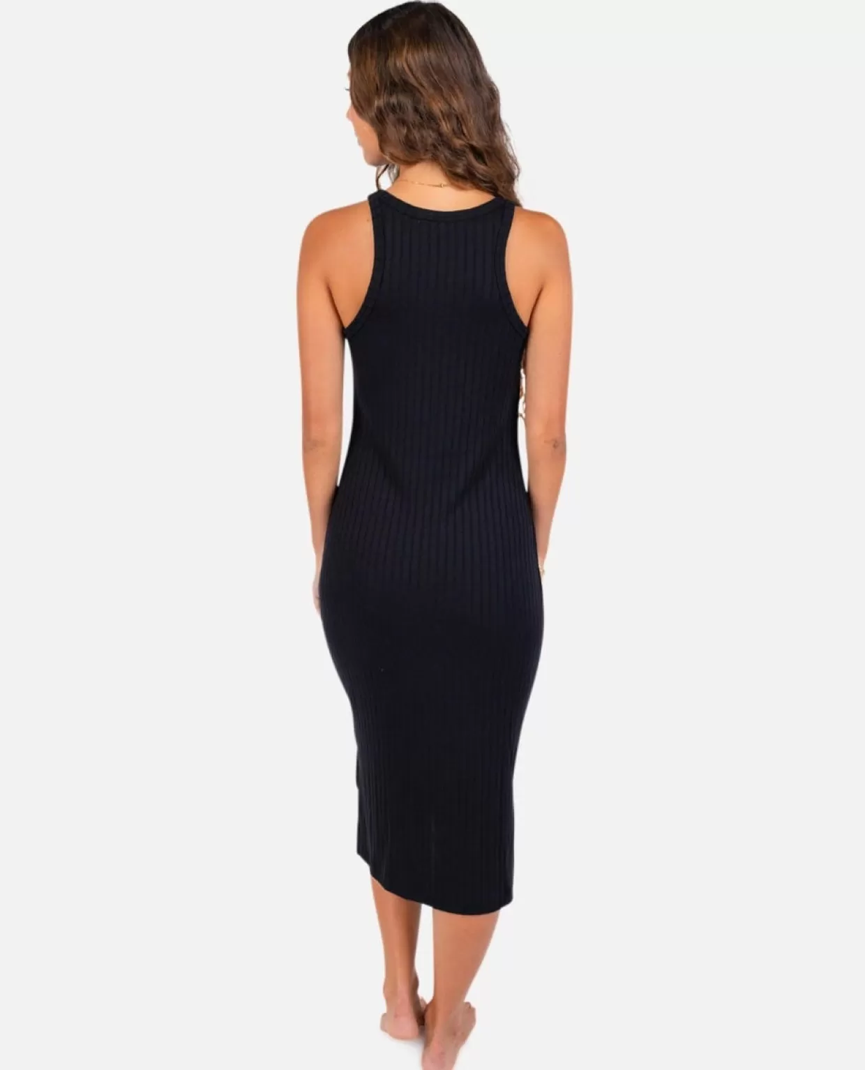 Hot Premium Rib Racer Dress Women Dresses & Rompers