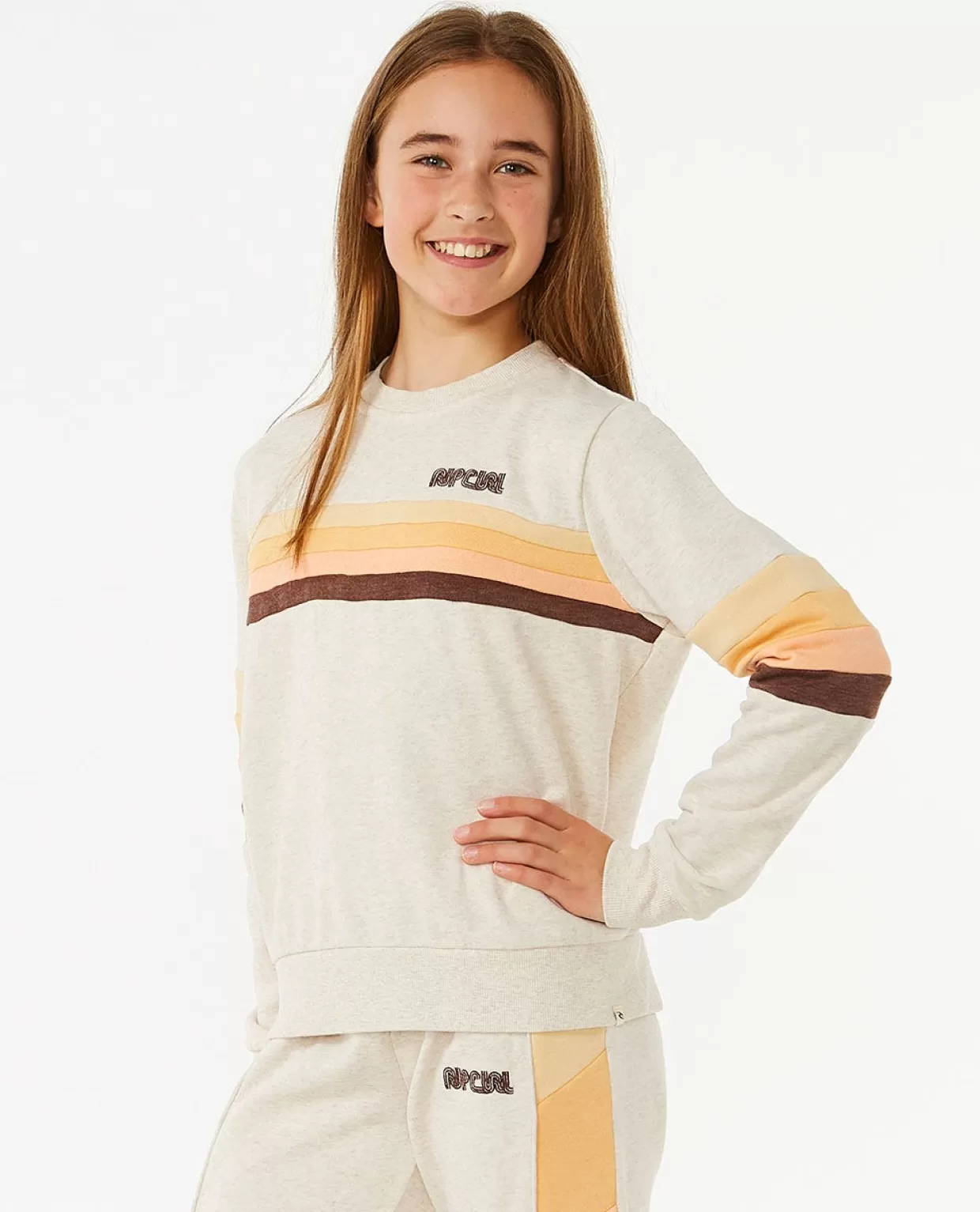 Sale Revival Pannelled crew fleece Girl Kids Hoodies & Jumpers