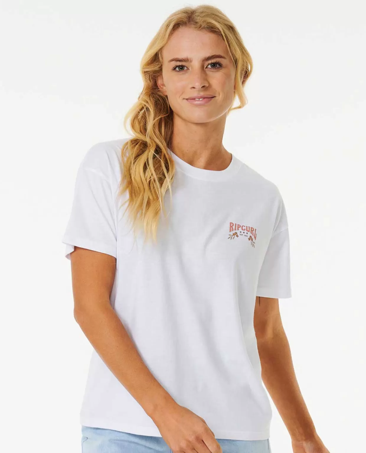 Cheap Riptide Relaxed Short Sleeve Tee Women Tees & Tanks