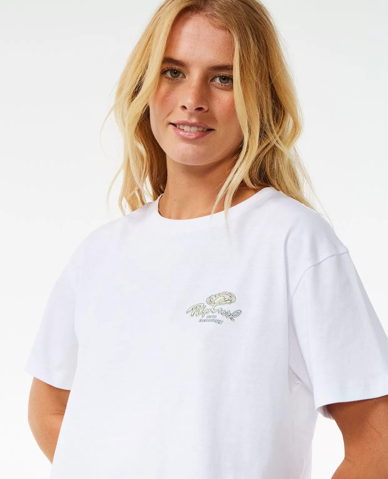 Outlet Rolling Curl Crop Short Sleeve Tee Women Tees & Tanks