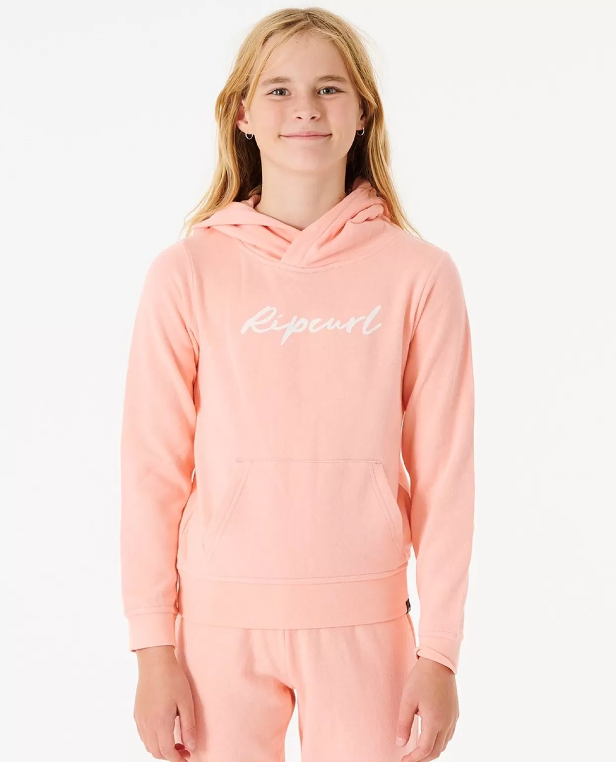 Fashion Script Logo Hood Girl Kids Hoodies & Jumpers | EQUIPMENT