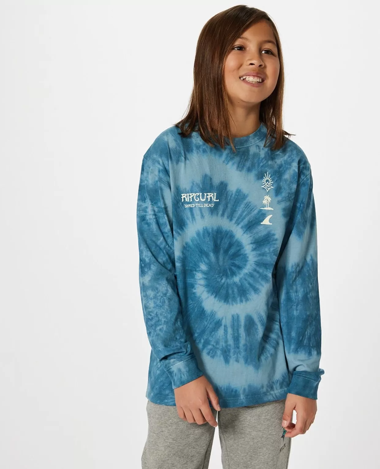 Best Sale Shred Tie Dye Long Sleeve Tee Boy Kids/BOY Tops & Tees