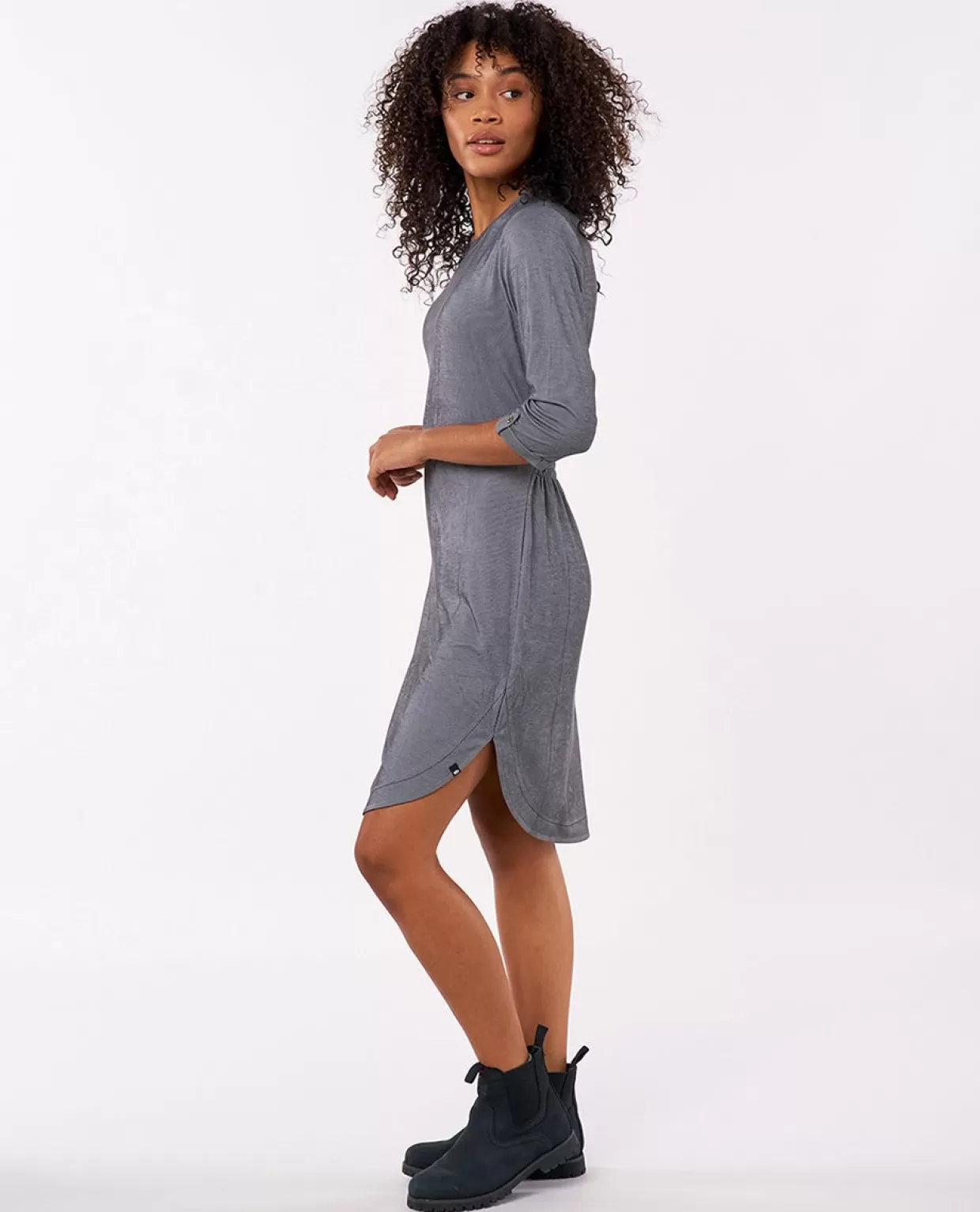 Outlet Soft Rib Long Sleeve Dress Women Dresses & Rompers