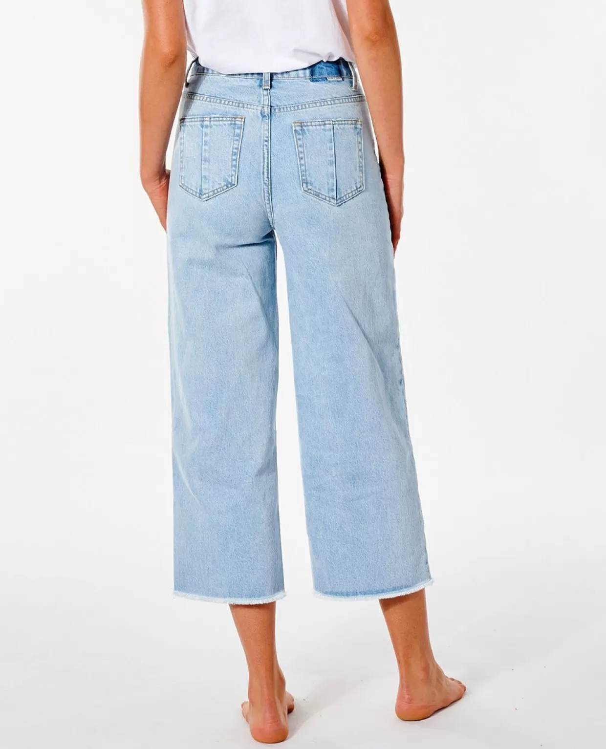 Sale Sparrows Crop Wide Leg Denim Women Pants