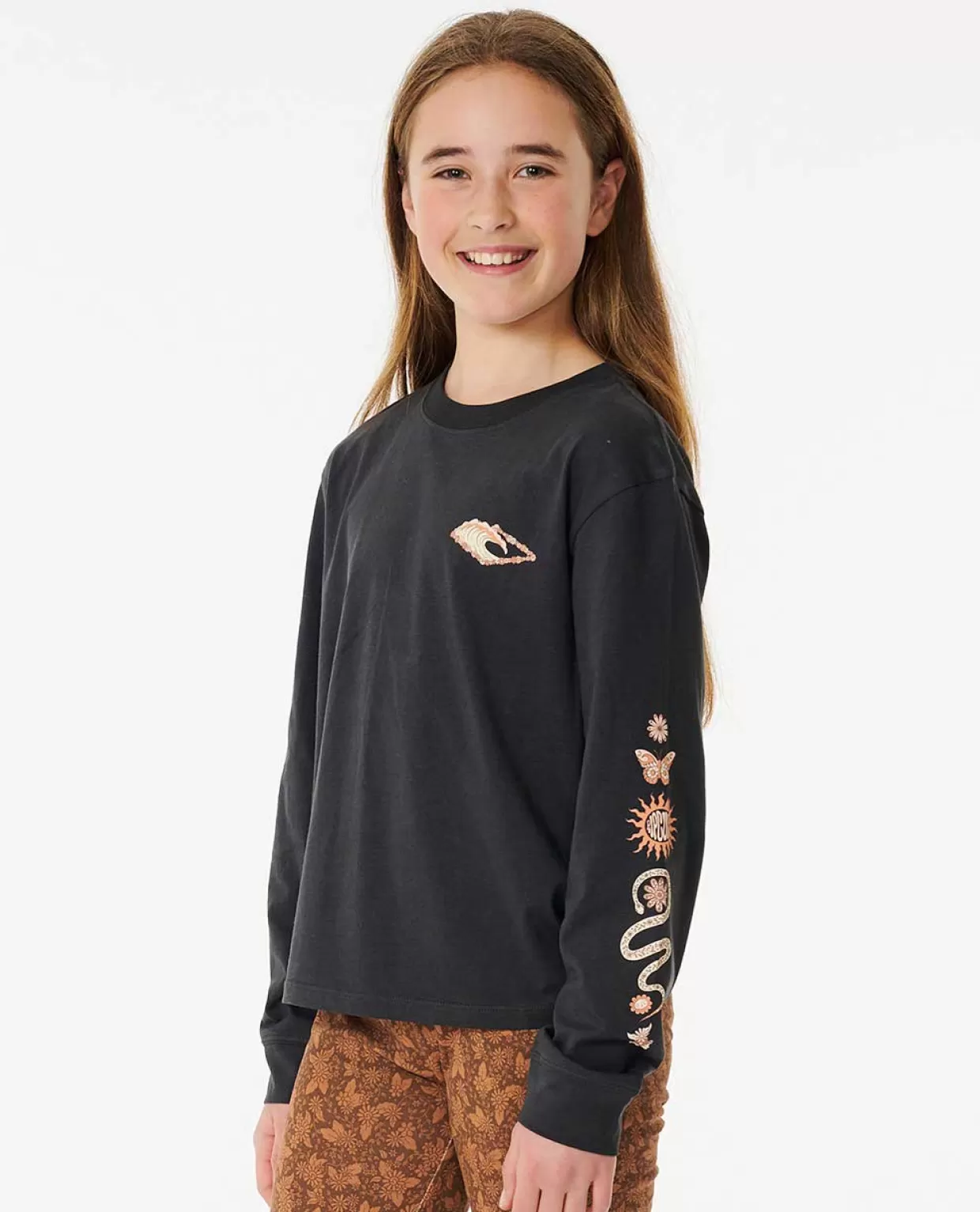 Hot Sun Catcher Long Sleeve Tee Girl Kids Tops & Tees