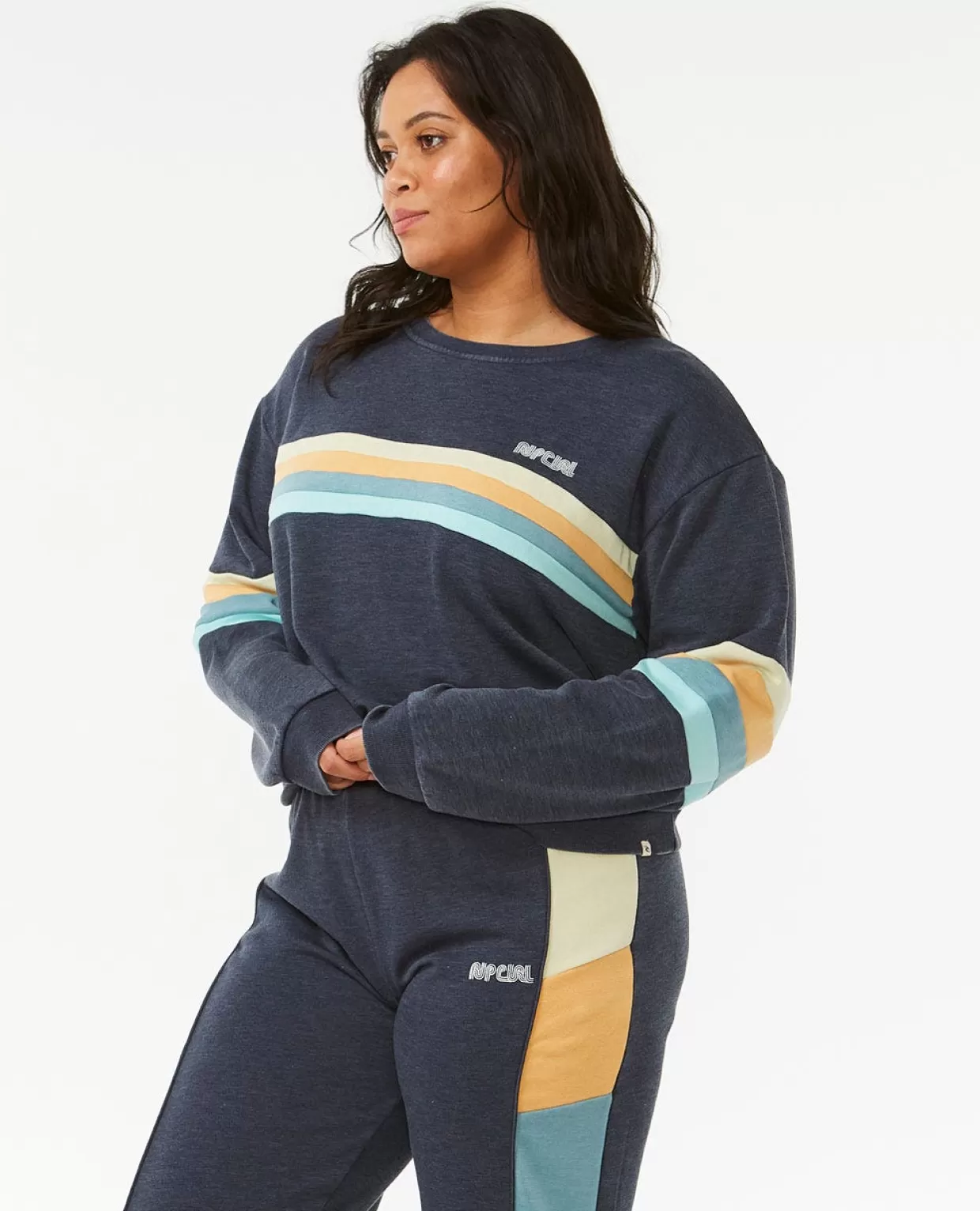 Best Surf Revival Panelled Crew Women Hoodies & Jumpers