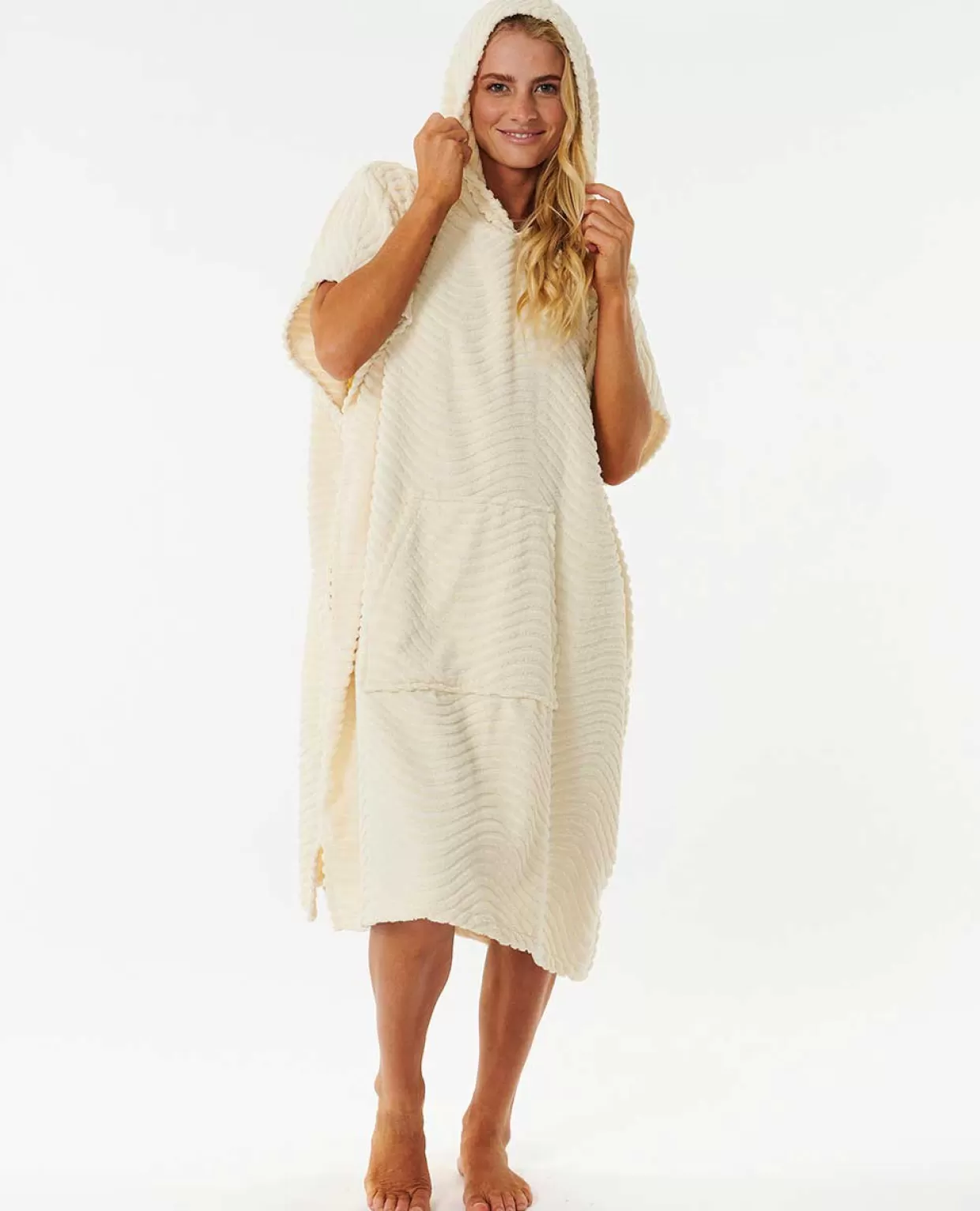 Discount Swirl Terry Hooded Poncho Women Towels & Ponchos