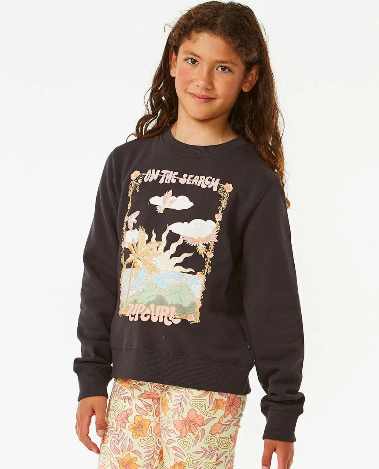 Sale Tropic Search crew fleece Girl Kids Hoodies & Jumpers