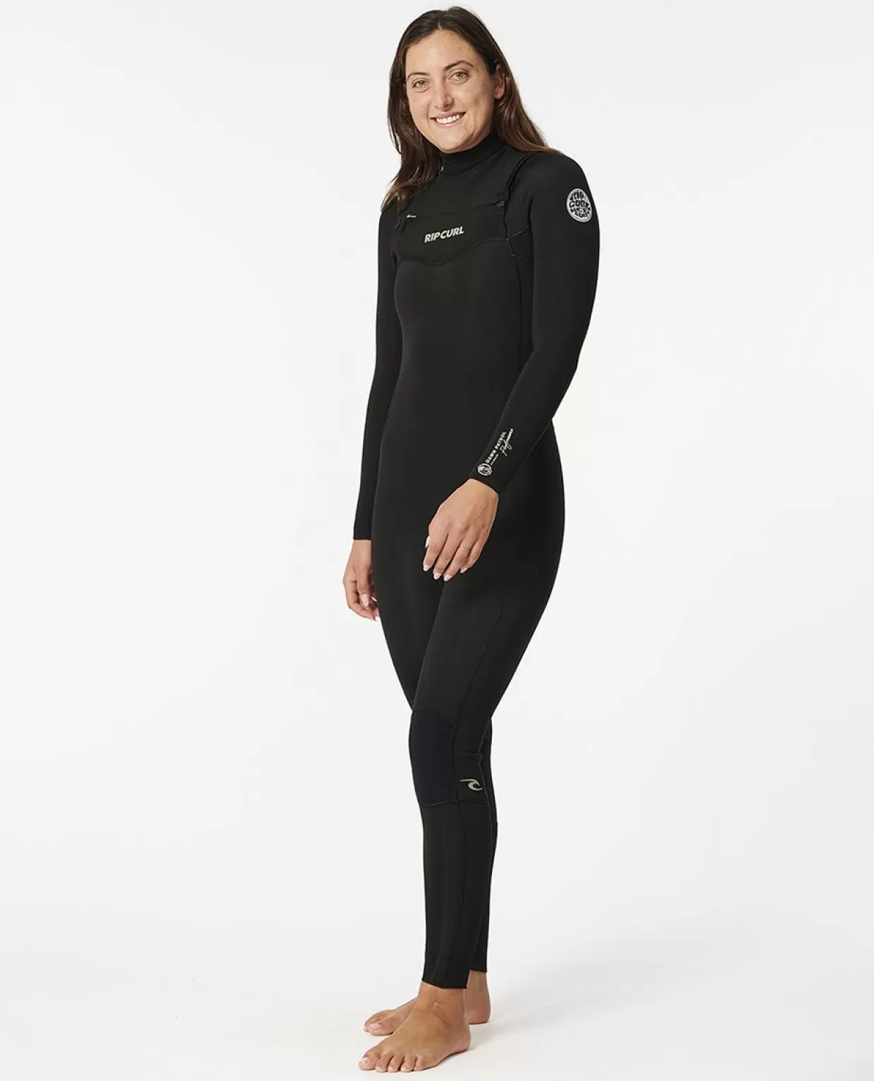 Clearance Women Dawn Patrol Perf 3/2 Chest Zip Wetsuit Women Steamers